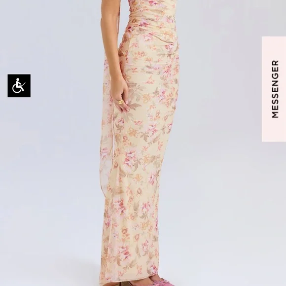 CASSIDY

HONEYFLOWER PRINT FLUTED HEM MAXI SKIRt and CORSET - Picture 3 of 7